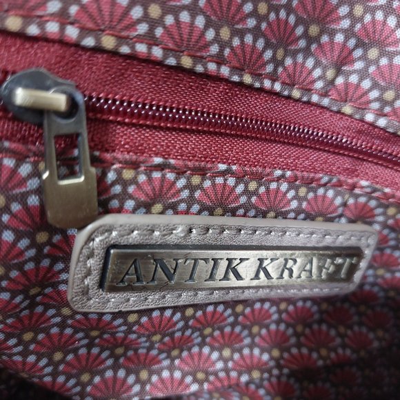 Antik Craft Handbag Messenger Long Adjustable Strap Multiple Compartments Trendy - Picture 7 of 13